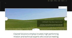 Desktop Screenshot of clearedsolutions.com